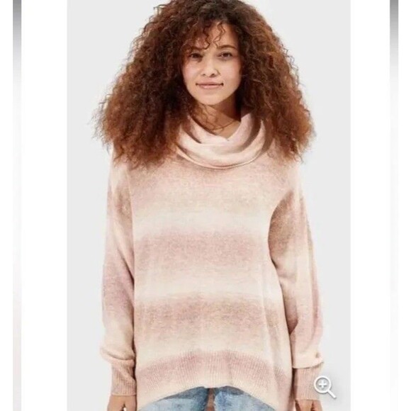 American Eagle Oversized Dreamspun Cozy Ombre Turtleneck Sweater Lounge Small - Picture 1 of 6